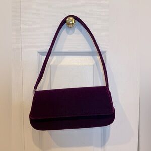 🐸 Liz Claiborne Purple Velvet Purse / Bag